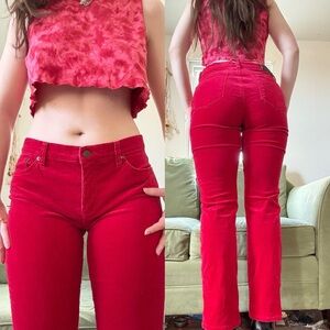 Ralph Lauren Bright Red Corduroy Pants